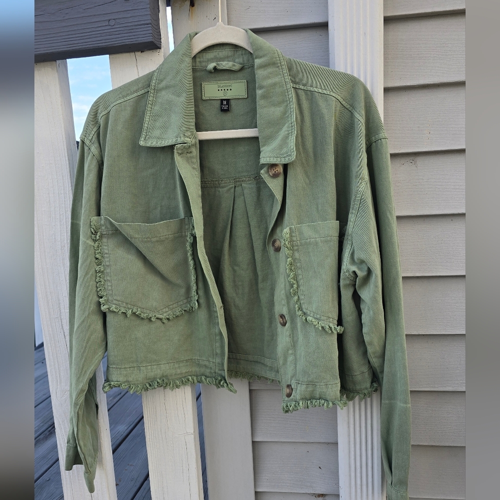 Blanknyc Cropped Lightweight Jacket - image 1